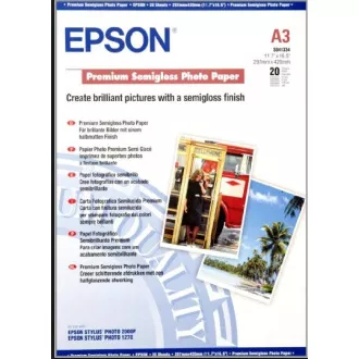 EPSON A3, visokokakovostni fotografski papir polglasnega formata (20 listov)