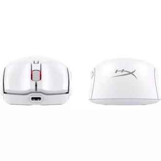 HP HyperX Pulsefire Haste 2 Mini/Obročje/Optično/desna roka/26.000 DPI/Brezžični brezžični/beli