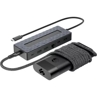 HP Univ. Kombinirani polnilec za prenosni računalnik in vozlišče USB-C-EURO