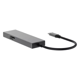 Adapter TB USB-C 7v1 USB 3.0, 2xUSB 2.0, HDMI, PD, SD/TF