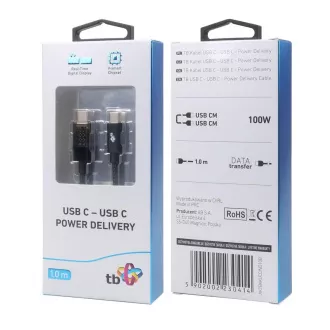 Kabel TB Touch USB C z indikatorjem polnjenja 100W