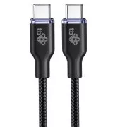 TB USB C - USB C 60W Glamour kabel 1,5 m črn