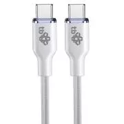 TB USB C - USB C 60W Glamour kabel 1,5 m bele barve