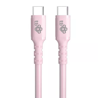 TB USB C - USB C 60W Jelly kabel 1m roza
