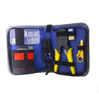 W-Star Network Tool Set WSNF1206, 9 kosov klešč za stiskanje, tester rj45, obrezovalnik, UTP W-Star Network Tool Set WSNF1206, 9 kosov klešč za stiskanje, tester rj45, obrezovalnik, UTP
