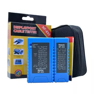 W-Star DisplayPort Cable Tester WSNF633BL, DP, 20 LED diod, test zaščite, daljinski modul