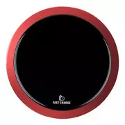 Povsem novo, Brezžični polnilec, ultra tanek, za telefon, rdeč, 5/9 V, 10 W, zaščita pred pregrevanjem, Qi