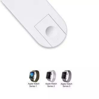 Brezžični polnilec 2v1, za telefon in uro Apple Watch, bel, 5 V, 10 W, Qi Brezžični polnilec 2v1, za telefon in uro Apple Watch, bel, 5 V, 10 W, Qi