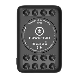 Powerton, power banka z brezžičnim polnjenjem, Li-Pol, 5V, polnjenje telefona/tablice, WBP5, 5000 mAh, priseski za pritrditev na Powerton, power banka z brezžičnim polnjenjem, Li-Pol, 5V, polnjenje telefona/tablice, WBP5, 5000 mAh, priseski za pritrditev na