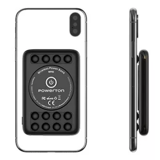 Powerton, power banka z brezžičnim polnjenjem, Li-Pol, 5V, polnjenje telefona/tablice, WBP5, 5000 mAh, priseski za pritrditev na Powerton, power banka z brezžičnim polnjenjem, Li-Pol, 5V, polnjenje telefona/tablice, WBP5, 5000 mAh, priseski za pritrditev na