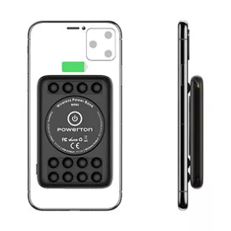 Powerton, power banka z brezžičnim polnjenjem, Li-Pol, 5V, polnjenje telefona/tablice, WBP5, 5000 mAh, priseski za pritrditev na Powerton, power banka z brezžičnim polnjenjem, Li-Pol, 5V, polnjenje telefona/tablice, WBP5, 5000 mAh, priseski za pritrditev na