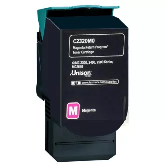 Lexmark C2320M0 - toner, magenta (purpuren)