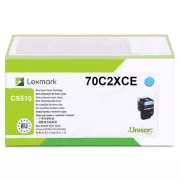 Lexmark 70C2XCE - toner, cyan (azuren)