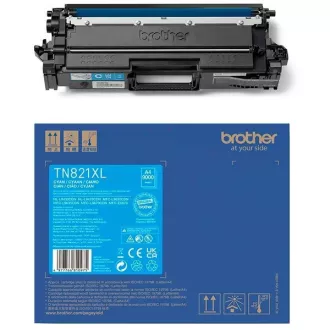 Brother TN-821-XL (TN821XLC) - toner, cyan (azuren)