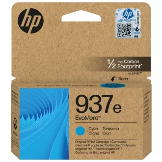 HP 937e (4S6W6NE) - kartuša, cyan (azurna)