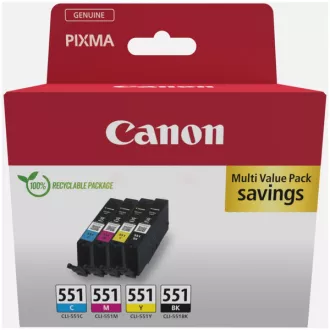 Canon CLI-551 (6509B015) - kartuša, black + color (črna + barvna)