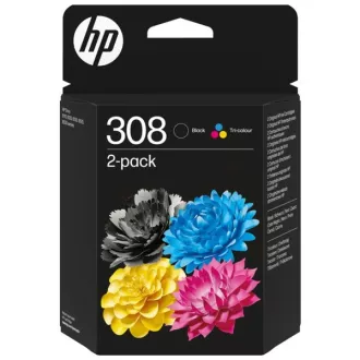 HP 308 (6L6S6UE#301) - kartuša, black + color (črna + barvna)