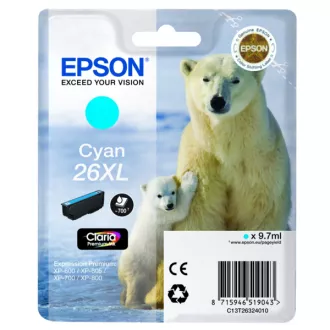 Epson T2632 (C13T26324022) - kartuša, cyan (azurna)
