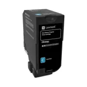 Lexmark 74C2HCE - toner, cyan (azuren)