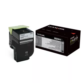 Lexmark 80C0H10 - toner, black (črn) Lexmark 80C0H10 - toner, black (črn)