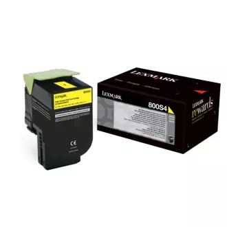 Lexmark 80C0S40 - toner, yellow (rumen) Lexmark 80C0S40 - toner, yellow (rumen)