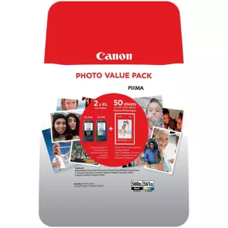 Canon PG-560-XL (3712C008) - kartuša, black + color (črna + barvna) multipack Canon PG-560-XL (3712C008) - kartuša, black + color (črna + barvna) multipack