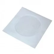 Ovojnica za 1 CD, papirnata, bela, z okencem