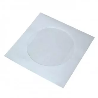Ovojnica za 1 CD, papirnata, bela, z okencem