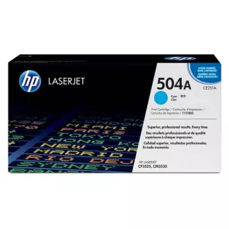 HP 504A (CE251A) - toner, cyan (azuren) HP 504A (CE251A) - toner, cyan (azuren)