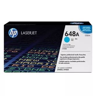 HP 648A (CE261A) - toner, cyan (azuren) HP 648A (CE261A) - toner, cyan (azuren)