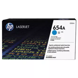 HP 654A (CF331A) - toner, cyan (azuren)