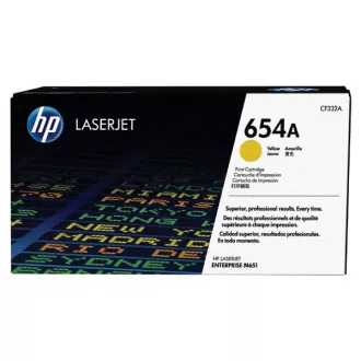 HP 654A (CF332A) - toner, yellow (rumen)
