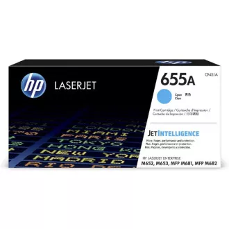 HP 655A (CF451A) - toner, cyan (azuren)