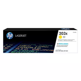 HP 203X (CF542X) - toner, yellow (rumen) HP 203X (CF542X) - toner, yellow (rumen)