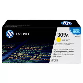 HP 309A (Q2672A) - toner, yellow (rumen) HP 309A (Q2672A) - toner, yellow (rumen)