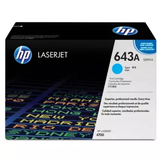 HP 643A (Q5951A) - toner, cyan (azuren) HP 643A (Q5951A) - toner, cyan (azuren)
