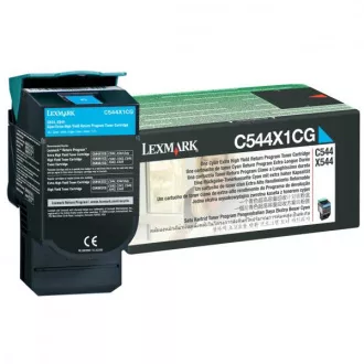 Lexmark C544X1CG - toner, cyan (azuren)