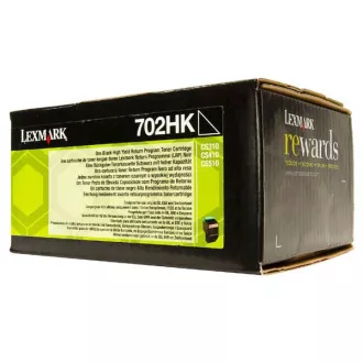 Lexmark 702H (70C2HK0) - toner, black (črn)