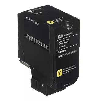 Lexmark 74C0H40 - toner, yellow (rumen) Lexmark 74C0H40 - toner, yellow (rumen)