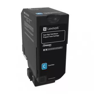 Lexmark 74C2HC0 - toner, cyan (azuren) Lexmark 74C2HC0 - toner, cyan (azuren)