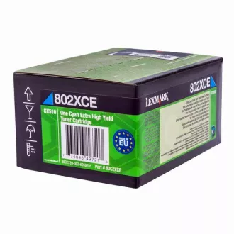 Lexmark 80C2XCE - toner, cyan (azuren)