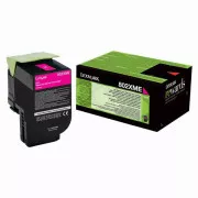 Lexmark 80C2XME - toner, magenta (purpuren)