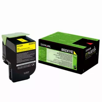 Lexmark 80C2XYE - toner, yellow (rumen)