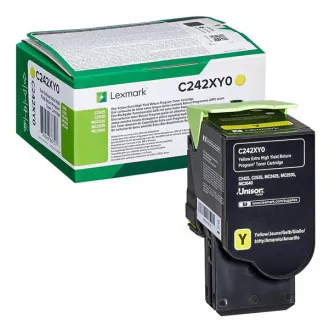 Lexmark C242XY0 - toner, yellow (rumen)