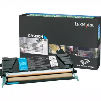 Lexmark C5240CH - toner, cyan (azuren)
