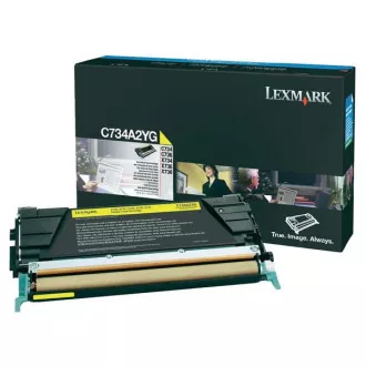 Lexmark C734A2YG - toner, yellow (rumen)