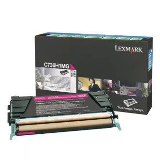 Lexmark C736H1MG - toner, magenta (purpuren)