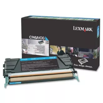Lexmark C746 (C746A1CG) - toner, cyan (azuren)