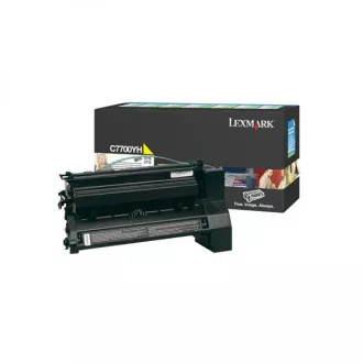 Lexmark C7700YH - toner, yellow (rumen)