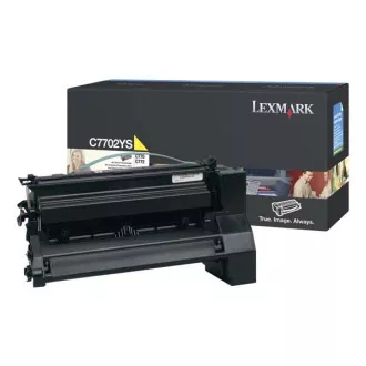 Lexmark C7702YS - toner, yellow (rumen)